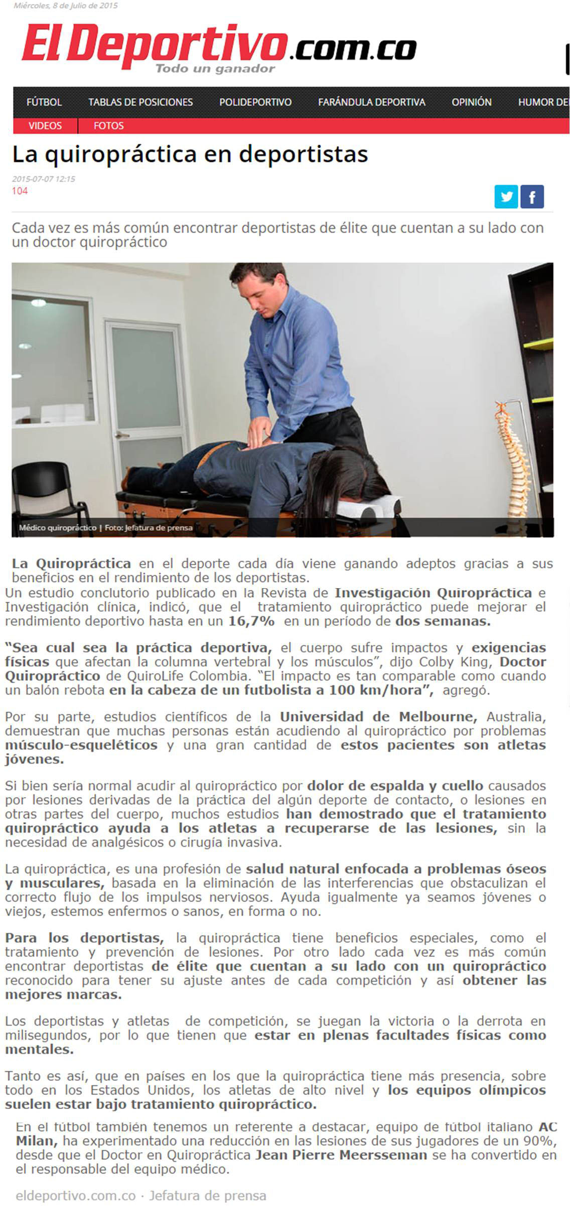 Eldeportivo.com 7 de julio 2015