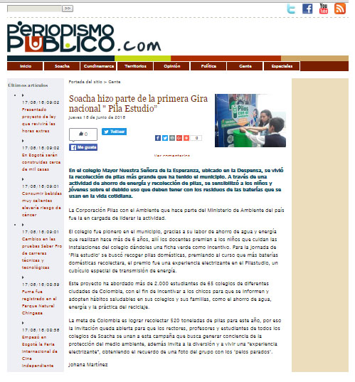 PILA ESTUDIO-periodismo público 16 de junio-medio ambiente.com